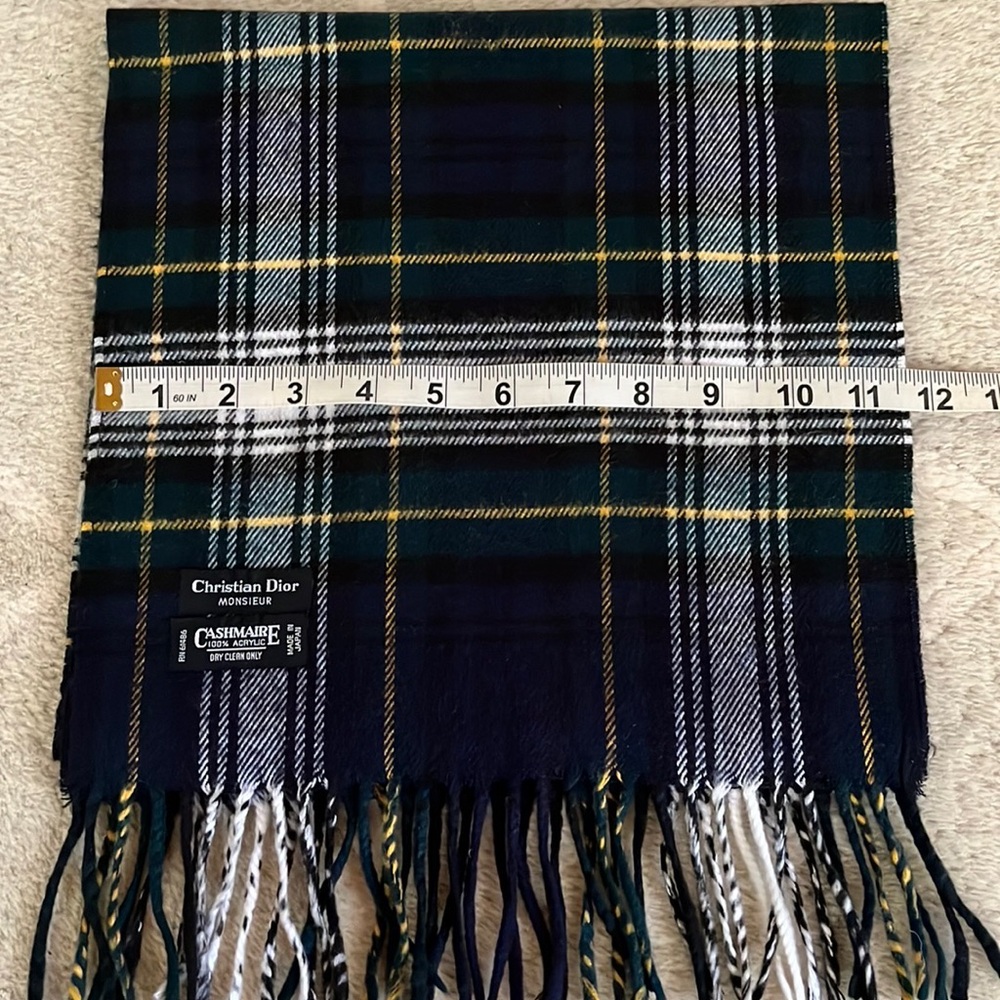 Christian Dior Monsieur Plaid Scarf - Picture 6 of 10